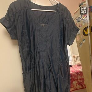 Marks & Spencer Charcoal V-Neck Blouse